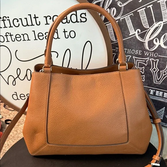 Kate Spade Brown Leather Shoulder Bag EUC - Picture 2 of 9